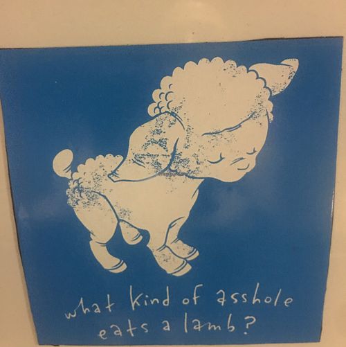 bought this as a bumper sticker and t-shirt ;( at Food Fight Vegan Grocery - Stark in Portland