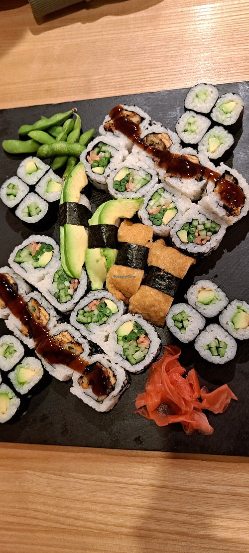 Veggie Sushi Platter at Okome - Shawlands in Glasgow