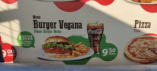 Good to see they have at least one option for vegans at Bahia Park in Algeciras