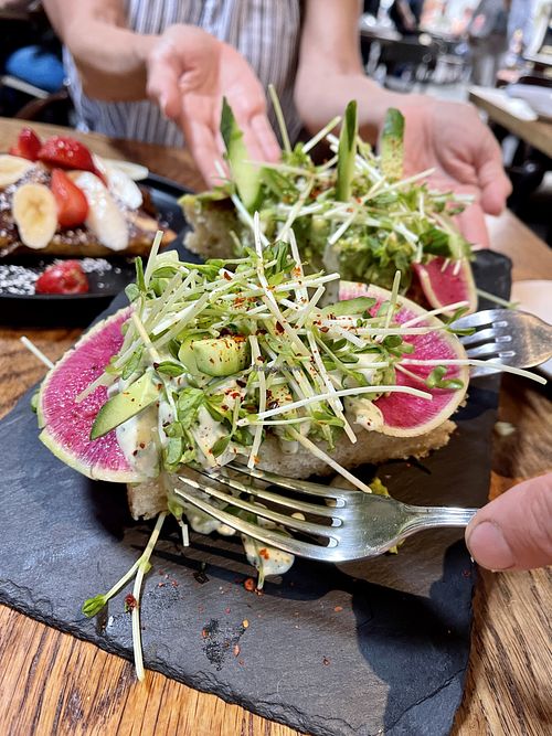 Avo toast  at Seabirds Kitchen in Los Angeles