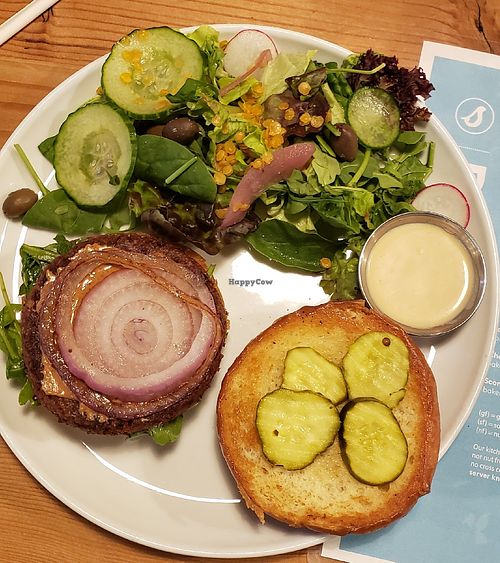 The beet burger- a must at Seabirds Kitchen in Los Angeles