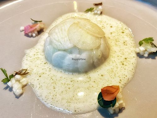 Radish salad with lots of amazing-ness inside.  at TIAN Restaurant in Vienna