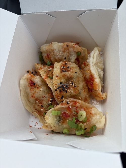 Vegetable gyoza  at Sticks & Spoons Ramen Bar in Roanoke