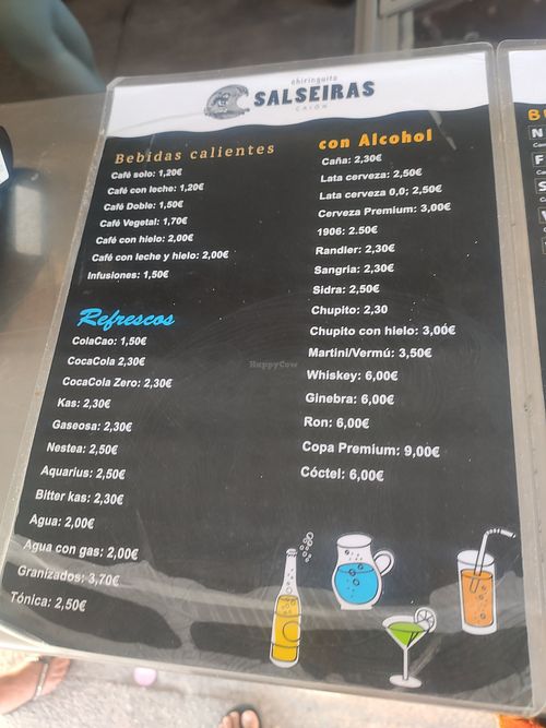 Drinks at Chiringuito Salseiras in Caion