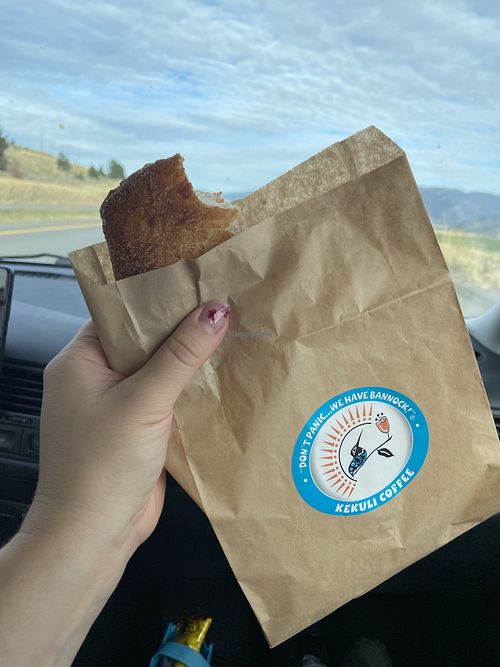Cinnamon sugar bannock  at Kekuli Café in Merritt