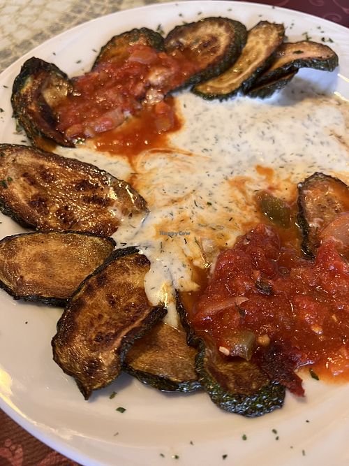 Zucchini mit Tomatensauce  at Restaurant Kappadokien in Breisach Am Rhein