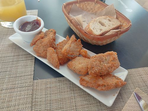 "Crispetes" veganes at LA TASCA in Vilanova I La Geltru