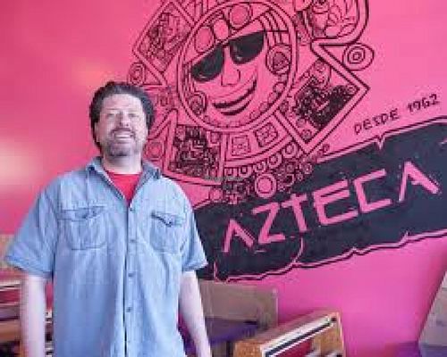 Carlos, the owner, in their new location at El Azteca Mexican Taco Shop in Provo