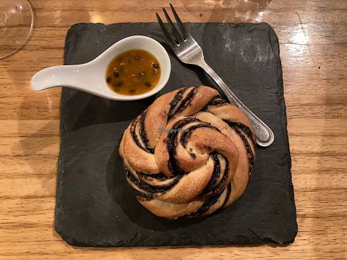 vegan dessert called Babka at El Peral Valparaiso in Valparaiso