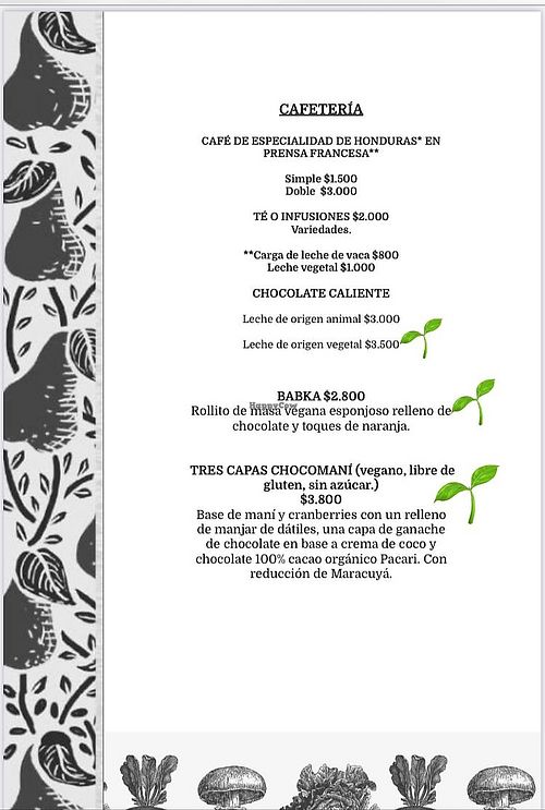 desserts at El Peral Valparaiso in Valparaiso