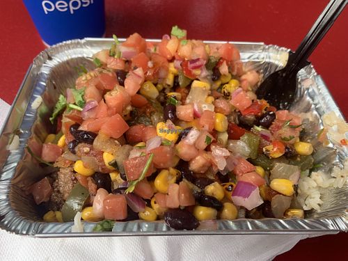 Vegan impossible burrito bowl!  at The Alamo - Holiday World & Splashin' Safari in Santa Claus