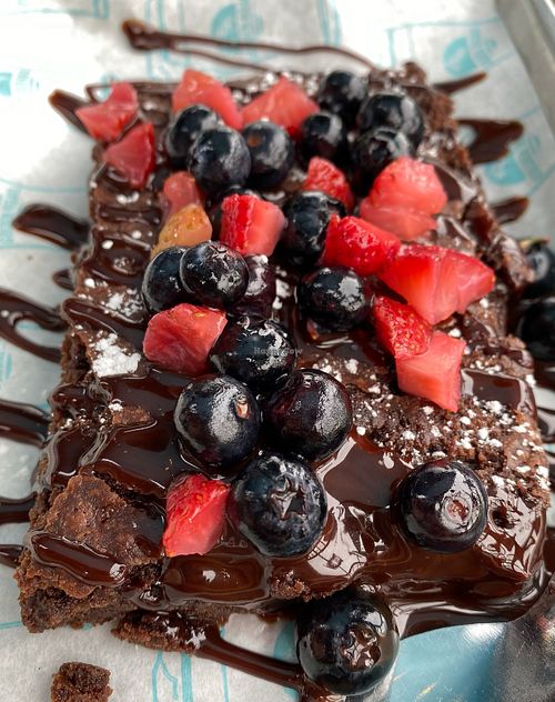 Vegan brownie  #Veganuary at Golden Road Brewing - West Glendale in Los Angeles