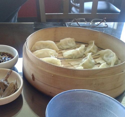 veggie dumplings at Sura Korean BBQ & Tofu House in Long Beach