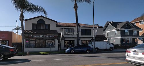 Outside at Sura Korean BBQ & Tofu House in Long Beach