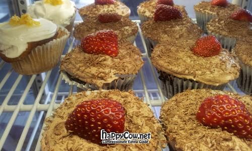 Vegan lemon cupcakes & chocolate fudge cupcakes are popular  at Vegelicious in Hobart