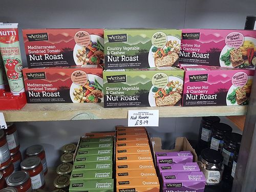 Nut roasts at Independent Food & Drink in Seahouses