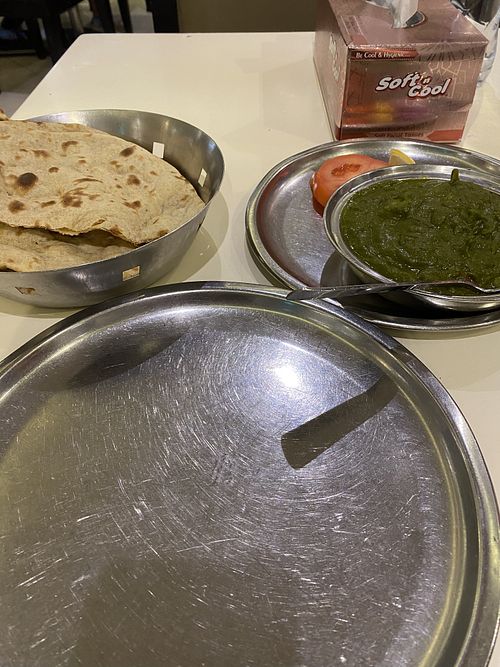 Aloo palak   at Saravanaa Bhavan in Riyadh