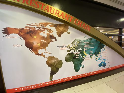 World wide chain   at Saravanaa Bhavan in Riyadh