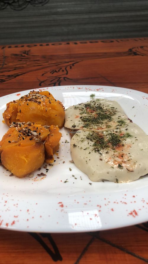  Milanesa de soja napolitana   at Menta y Limón in Buenos Aires