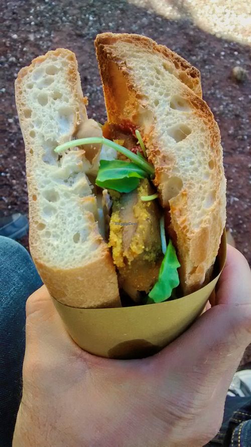 Cutlet sandwich at Vegan Come Koala in Pisa
