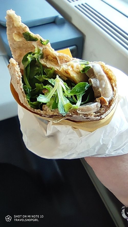 Tempeh wrap at Vegan Come Koala in Pisa