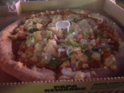Vegan Garden Party Pizza at Papa John's in Berwick-upon-tweed
