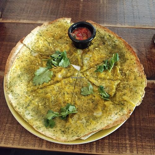 Vegan Garlic Tortilla (starter) at Chiquito in Dudley