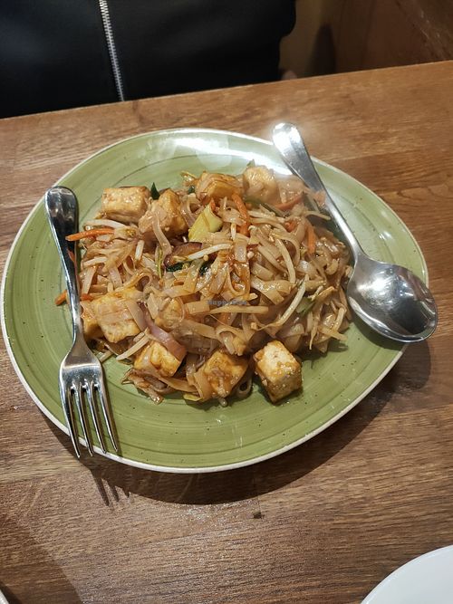 Gui Tieaw Pad Thai with tofu (37B, without eggs) at Asia Thai Gourmet in Cologne
