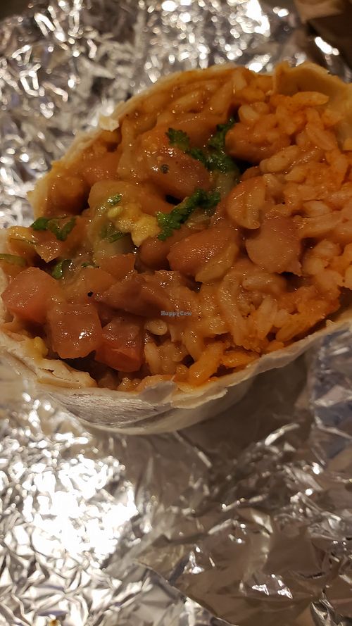 Veg burrito 🌯 at Nacho Bizness in Monterey