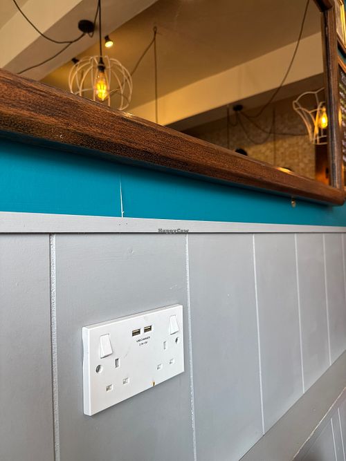 Even the USB chargers are retro!  at Number Thirteen in Knaresborough