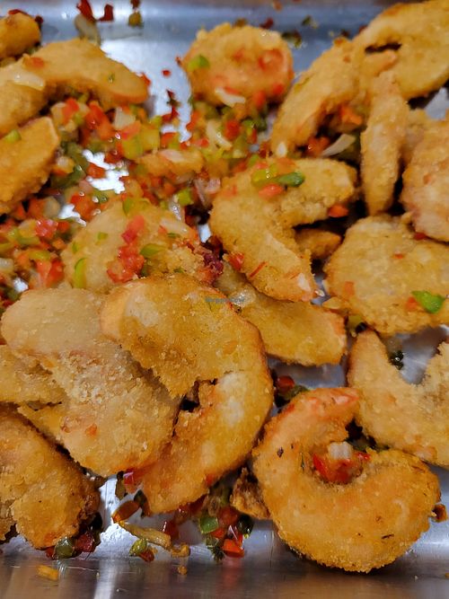Vegan shrimp at Loving Hut Glendora in Glendora
