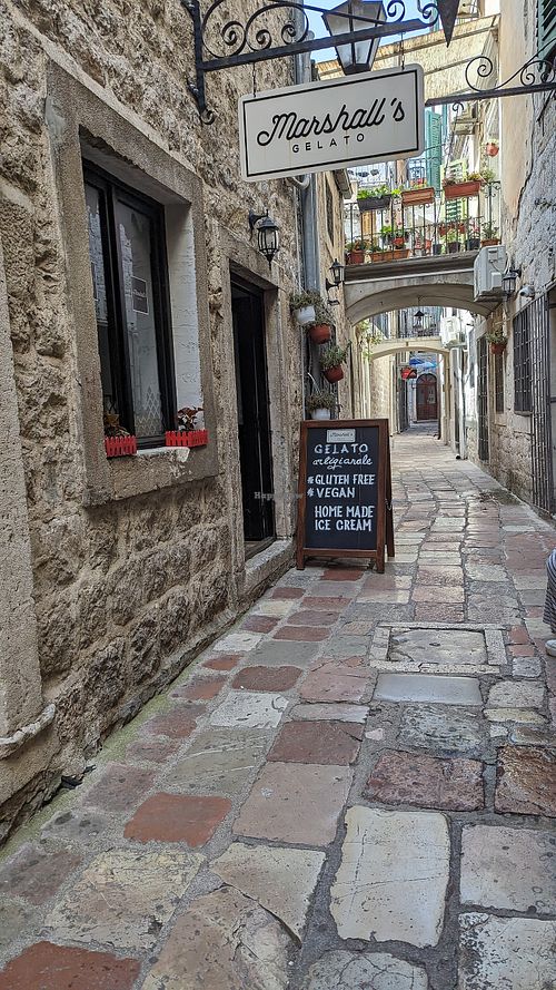  at Marshall's Gelato in Kotor