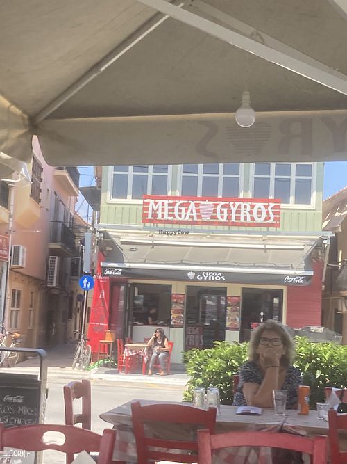 Mega gyros restaurant  at Mega Gyros in Lefkada