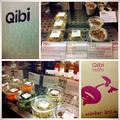 Qibi restaurant in Geneva, with a lot of vegan options. at Qibi - Bergue in Geneva