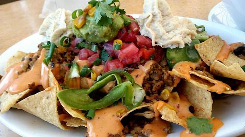 Nachos at Native Foods in Costa Mesa