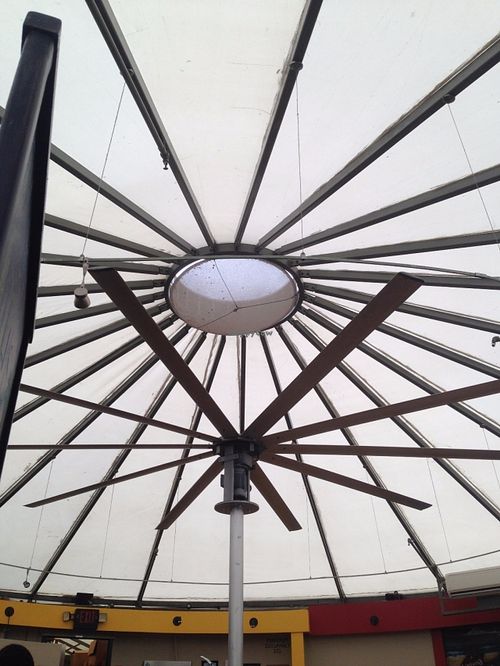 Yurt action! at Native Foods in Costa Mesa