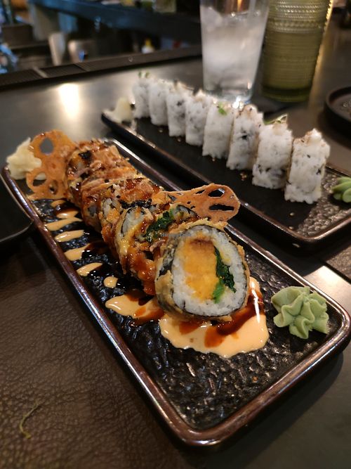 Volcano and California Rolls at Nori in Austin