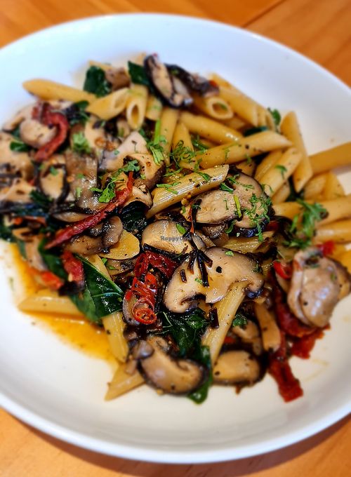 Truffle mushroom pasta at Well Collective in Northeast Singapore