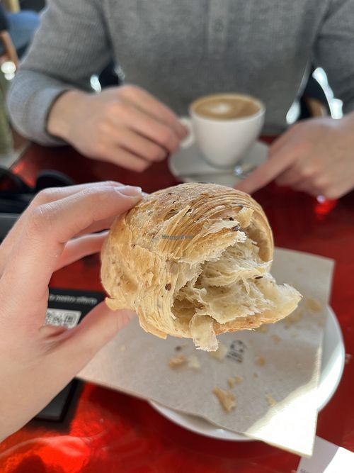 Vegan croissant  at Illy Caffè in Venice