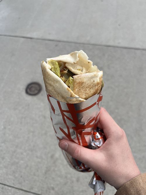 Falafel wrap  at Chickpz in London