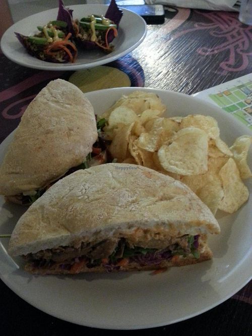 My jackfruit Sandwich at Aside of Heart in Phoenix