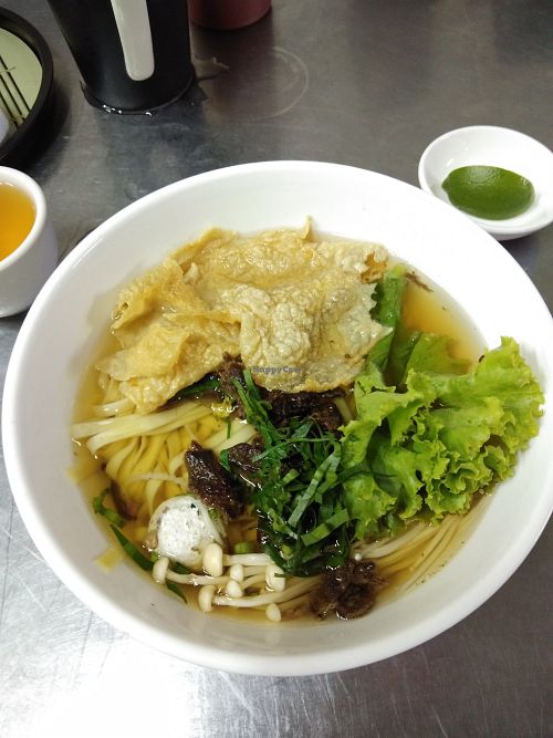 Mie Soup at Happiness Vegetarian Restaurant in Phnom Penh