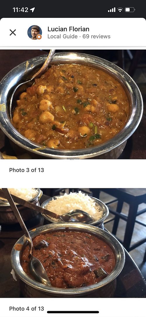 Chana Masala  at Dakshin Indian Grill in Charlotte
