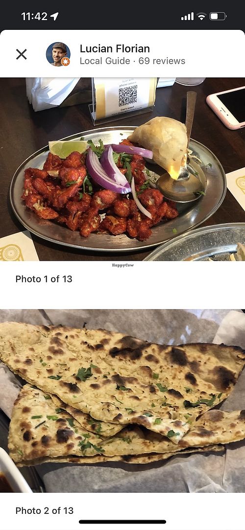 Fried Cauliflower  at Dakshin Indian Grill in Charlotte