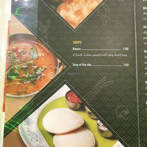 menu at Saravanaa Bhavan at Central i-City in Shah Alam