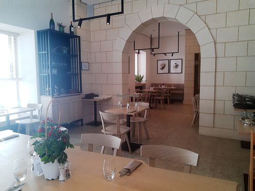 Interior at Damia Pizza in Davos