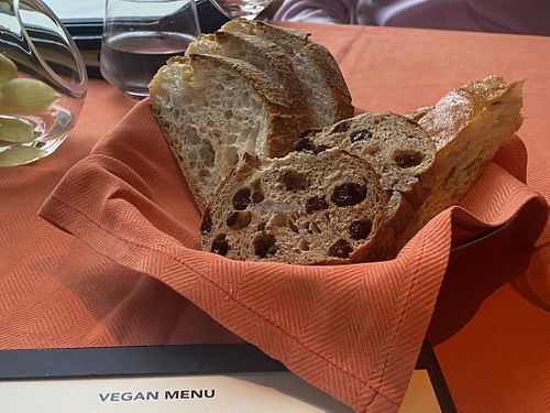 Vegan bread basket  at Wynn Hotel - Sinatra in Las Vegas
