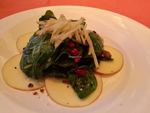 organic spinach power salad  at Wynn Hotel - Sinatra in Las Vegas