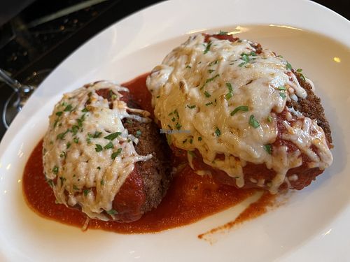 Vegan Chicken Parmesann  at Wynn Hotel - Sinatra in Las Vegas