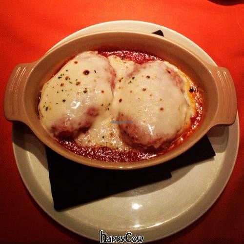 vegan parmigiana  at Wynn Hotel - Sinatra in Las Vegas